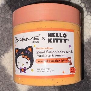 The Creme Shop x Hello Kitty Halloween Caramel Pumpkin Latte Body Scrub 14.1 oz